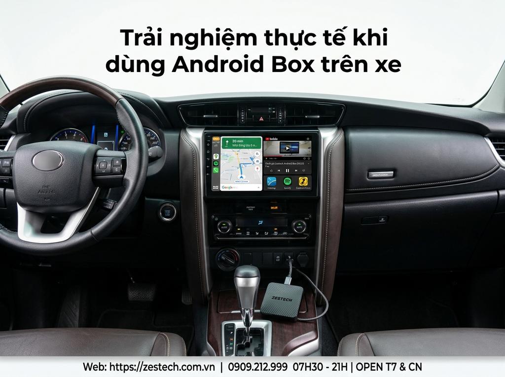 Trải nghiệm thực tế khi dùng Android Box trên xe