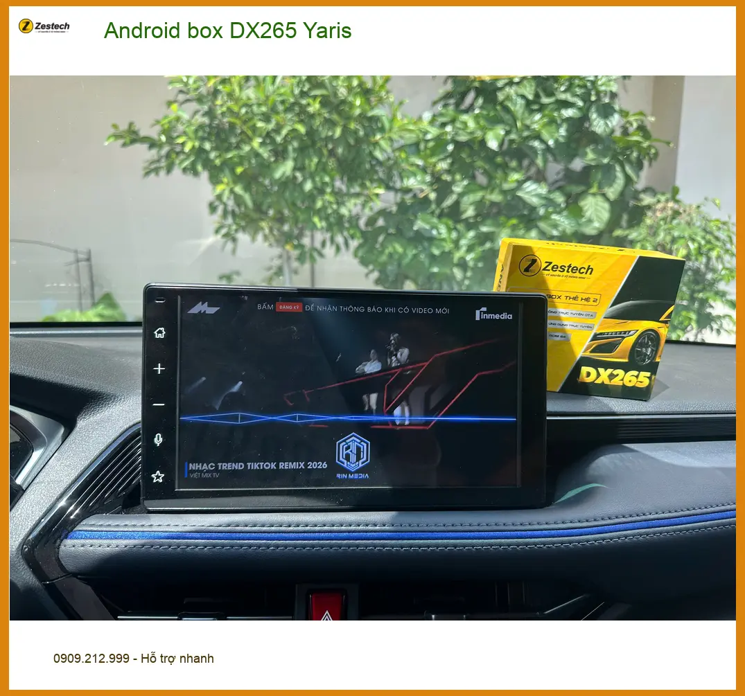 Chú Minh lắp Android box DX265 cho Yaris Quận 12 để xem Youtube và định vị ảnh thực tế 2