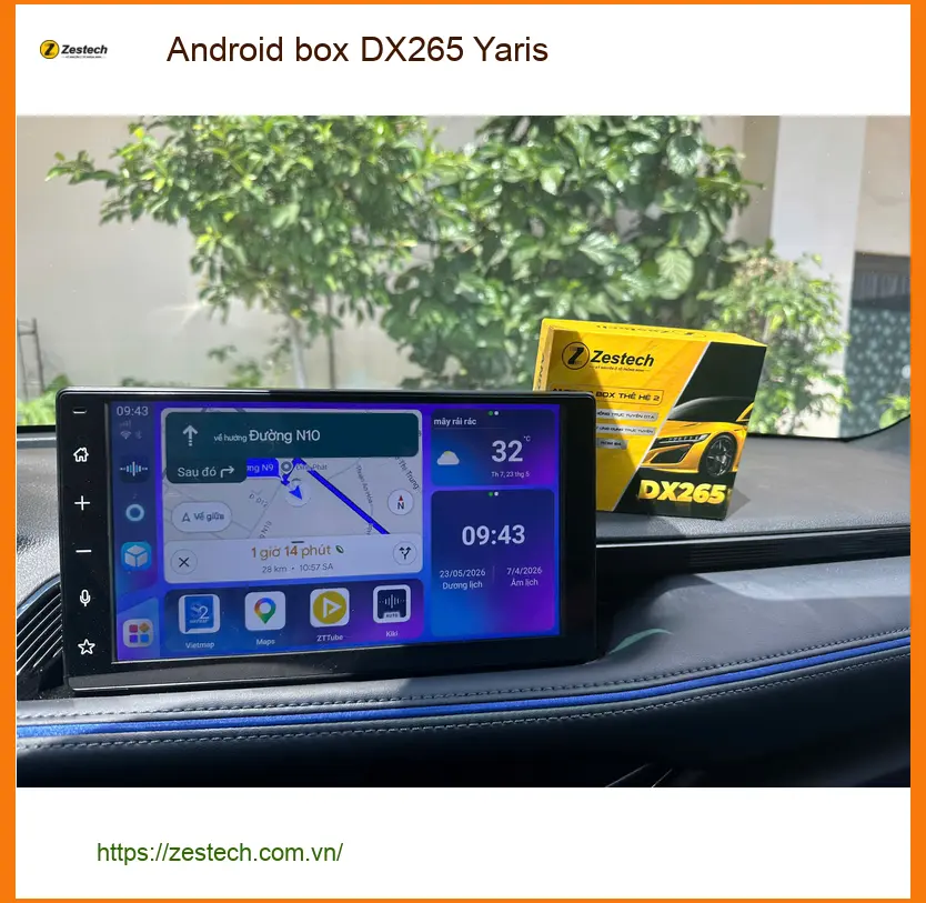 Chị Hằng lắp Android Box DX265 cho Yaris Quận 2 để giải trí thông minh hơn ảnh thực tế 3