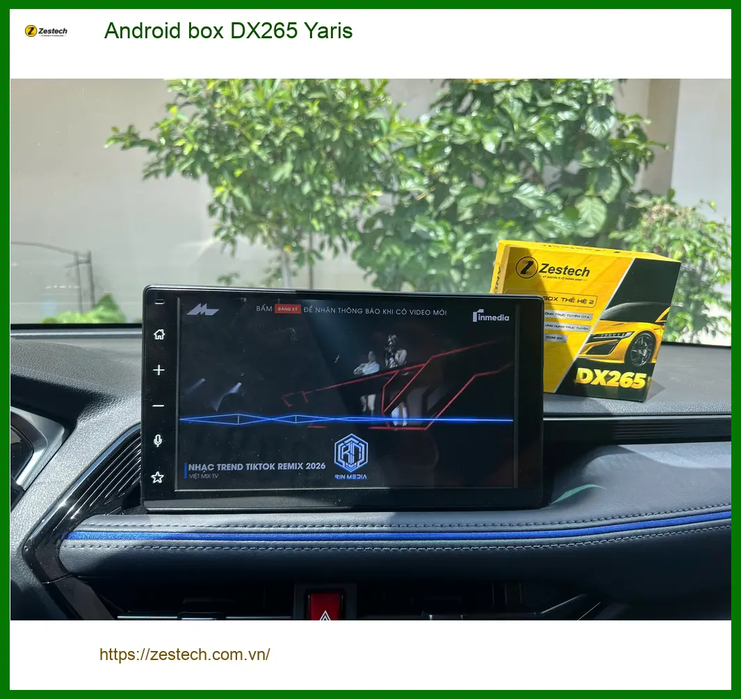 Chị Hằng lắp Android Box DX265 cho Yaris Quận 2 để giải trí thông minh hơn ảnh thực tế 4