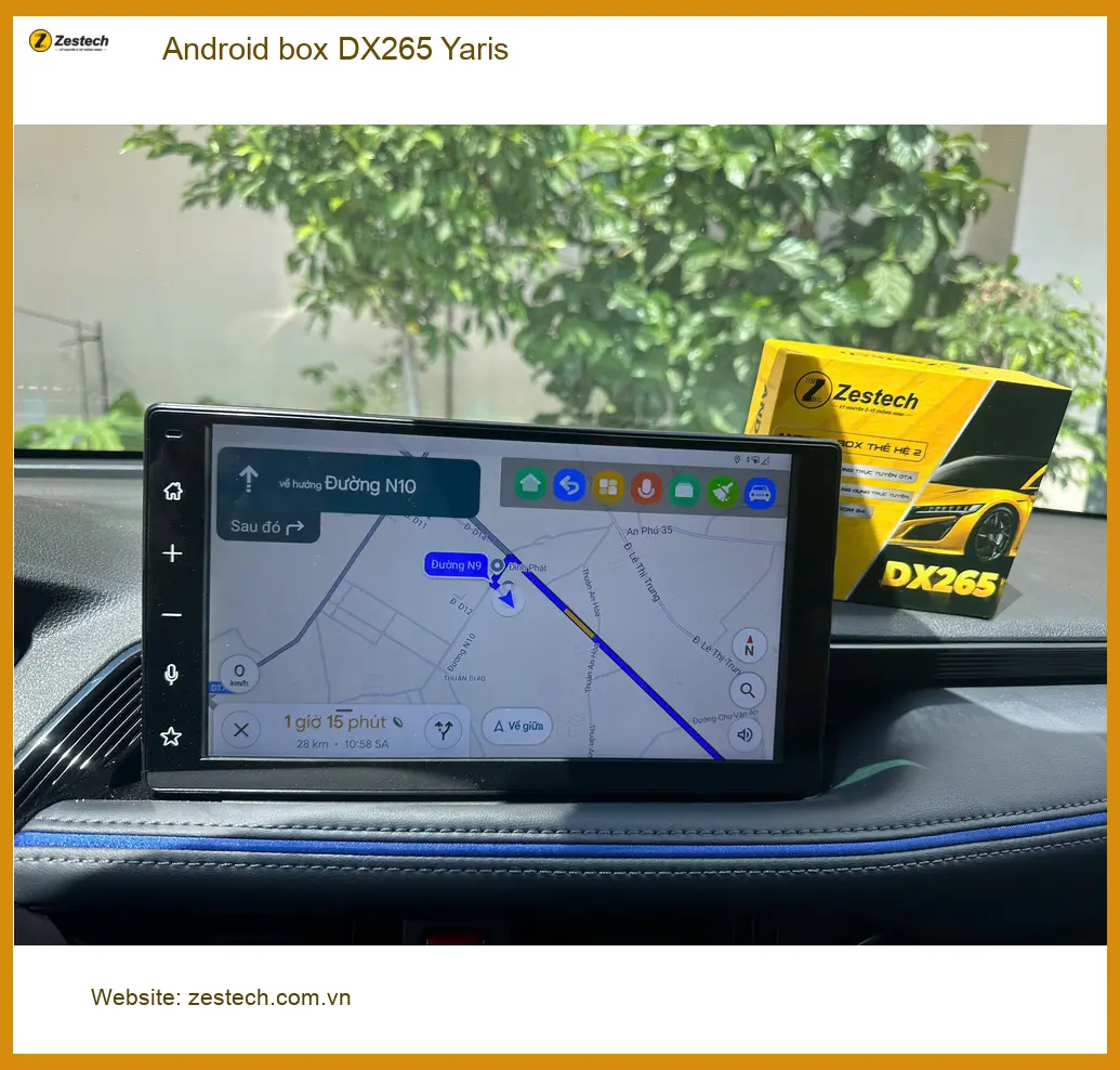 Chú Minh lắp Android box DX265 cho Yaris Quận 12 để xem Youtube và định vị ảnh thực tế 4