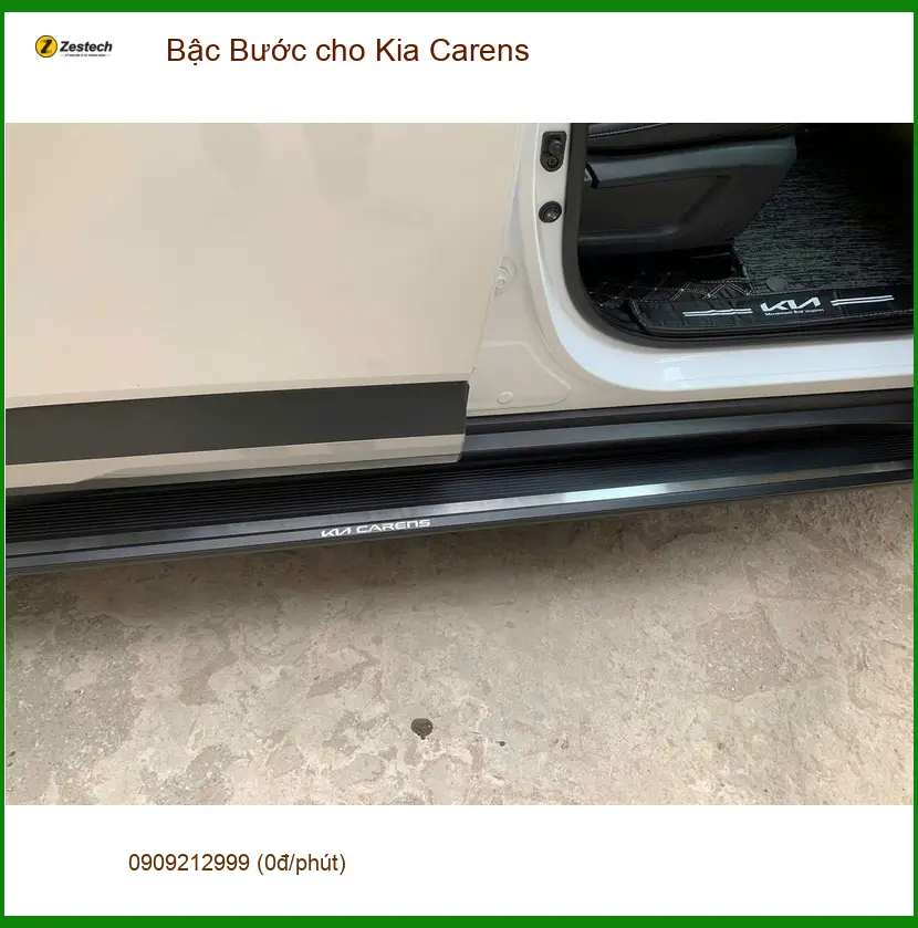 Anh Thắng lắp Bậc Bước cho Kia Carens tại Quận 12 để xe sang trọng hơn