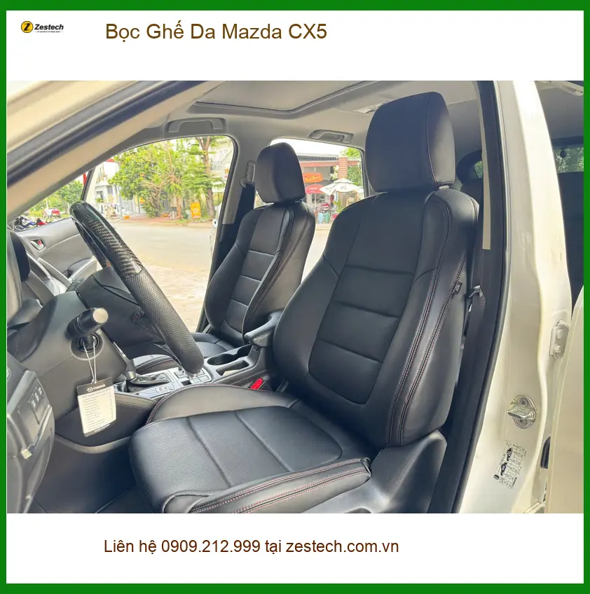 Anh Hưng bọc ghế da Mazda CX5 Quận 9 vì muốn nâng tầm không gian nội thất xe ảnh thực tế 3