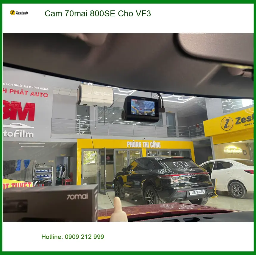 Anh Duy lắp Cam 70mai 800SE cho VinFast VF3 tại Quận 9 ảnh thực tế 2