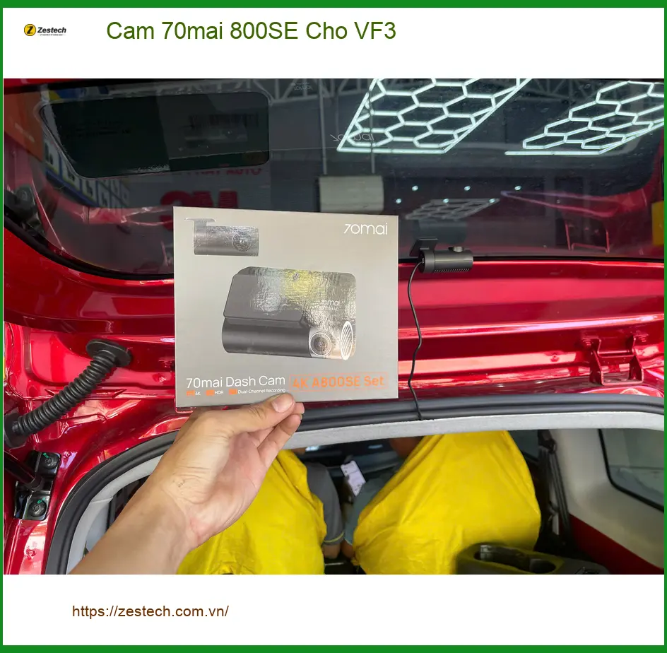 Anh Duy lắp Cam 70mai 800SE cho VinFast VF3 tại Quận 9 ảnh thực tế 3