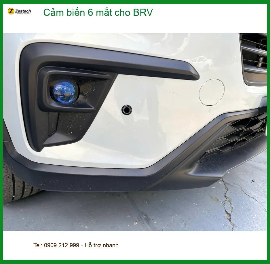 Anh Quang lắp cảm biến 6 mắt cho BRV tại Hóc Môn để dễ lùi xe vào bãi đỗ chật hẹp ảnh thực tế 4