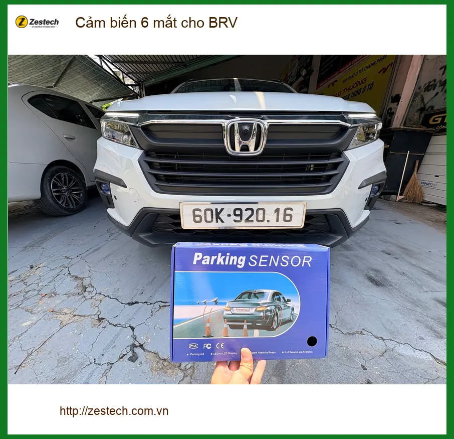 Chị Thảo lắp cảm biến 6 mắt cho BRV tại Thủ Đức để đỗ xe an toàn hơn ảnh thực tế 3