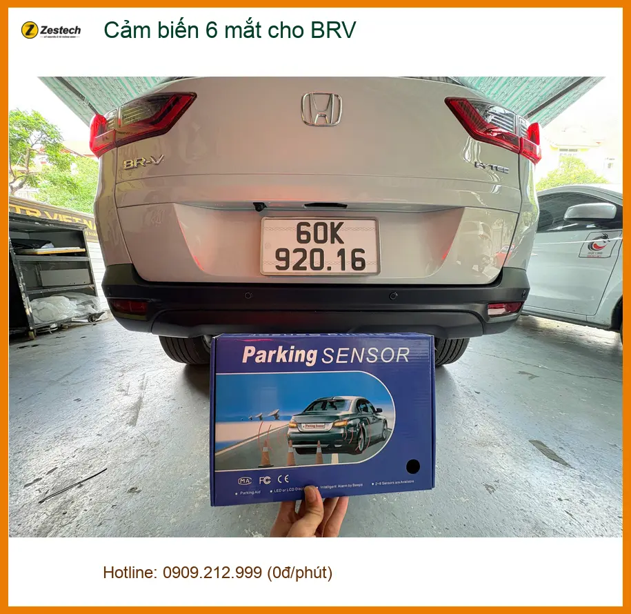 Chị Thảo lắp cảm biến 6 mắt cho BRV tại Thủ Đức để đỗ xe an toàn hơn ảnh thực tế 5