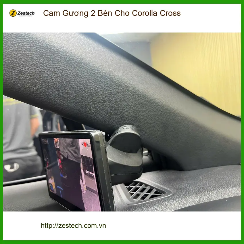 Anh Minh lắp cam gương 2 bên cho Corolla Cross tại Quận 9 để tiện quan sát hơn ảnh thực tế 2