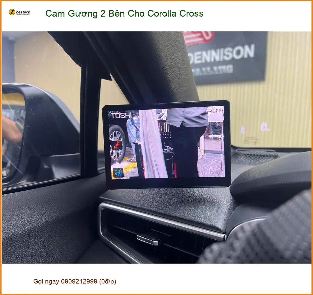 Anh Kiên lắp cam gương 2 bên cho Corolla Cross tại Thủ Đức để lùi đỗ an toàn ảnh thực tế 3