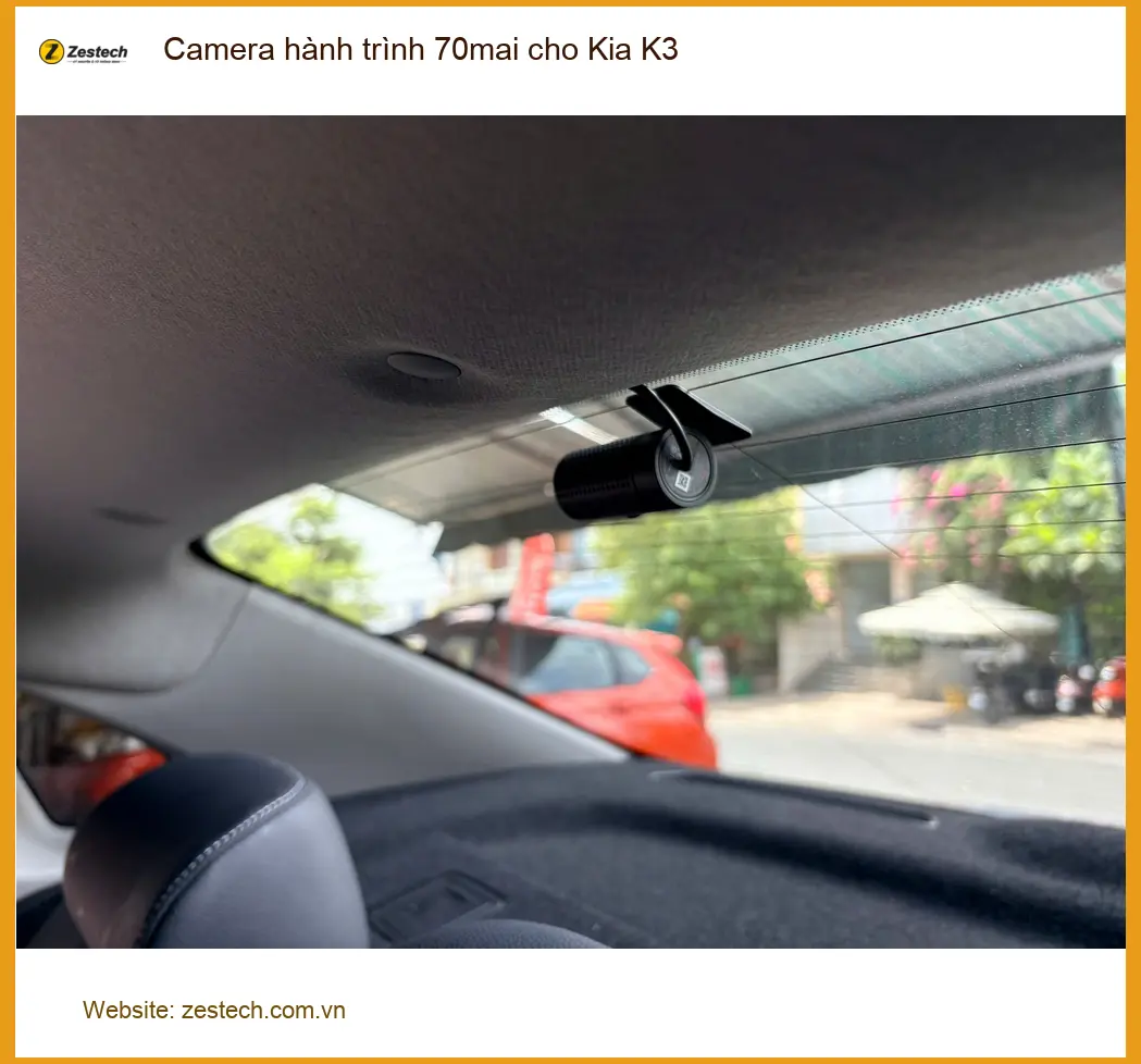 Anh Tùng lắp Camera hành trình 70mai cho Kia K3 Quận 8 để an tâm lái xe ảnh thực tế 3