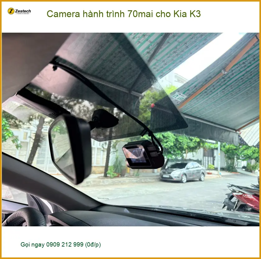 Anh Duy lắp Camera hành trình 70mai cho Kia K3 tại Cần Giờ để an tâm lái xe ảnh thực tế 3