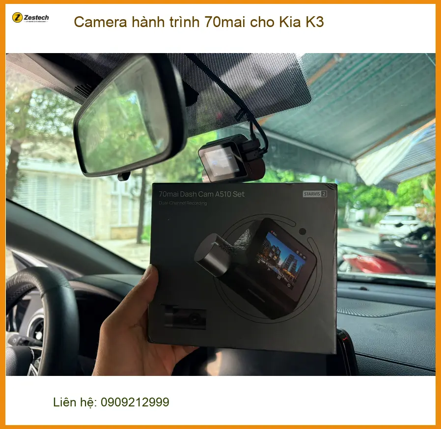 Anh Duy lắp Camera hành trình 70mai cho Kia K3 tại Cần Giờ để an tâm lái xe ảnh thực tế 4