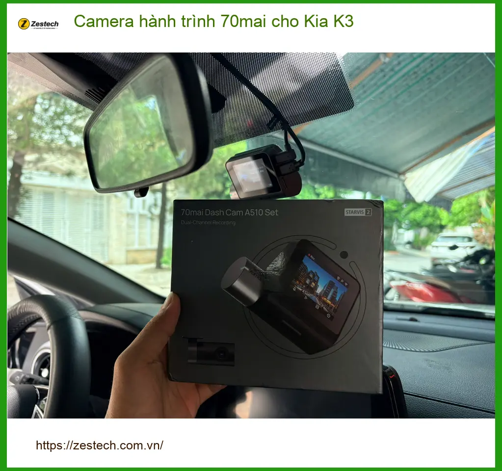 Anh Minh lắp Camera hành trình 70mai cho Kia K3 Quận 9 an toàn đường phố