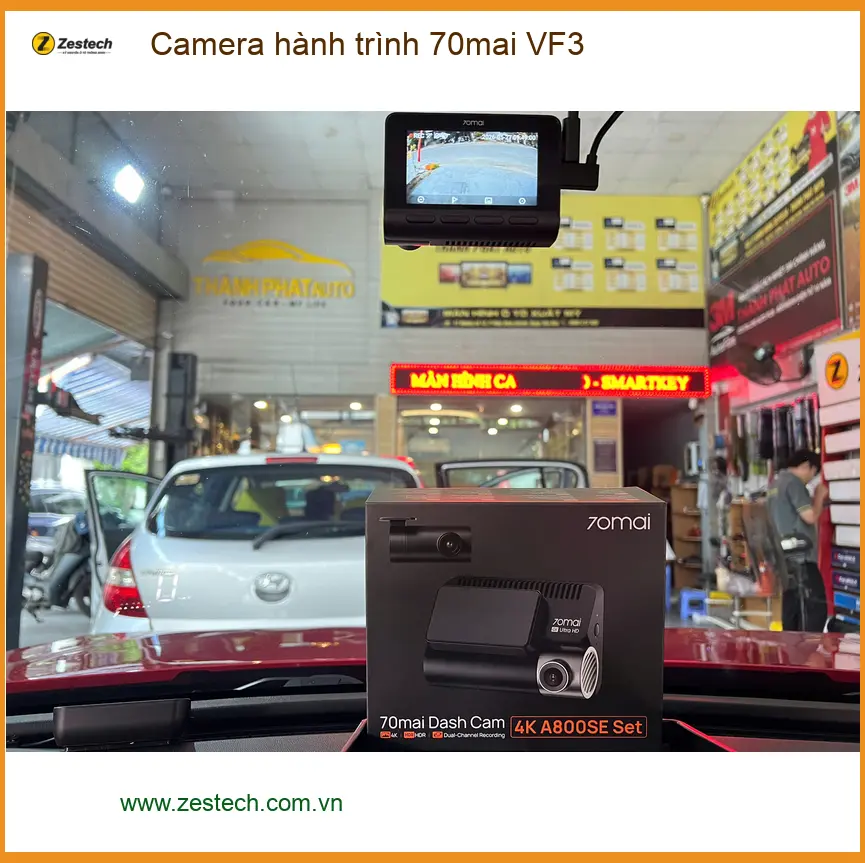 Anh Minh lắp Camera hành trình 70mai cho VinFast VF3 tại Quận 2