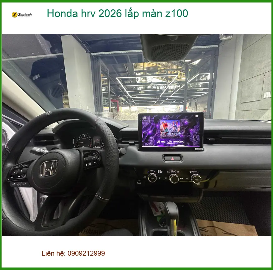 Anh Bách lắp màn Z100 cho Honda HR-V 2026 ở Gò Vấp để xem bản đồ tiện lợi