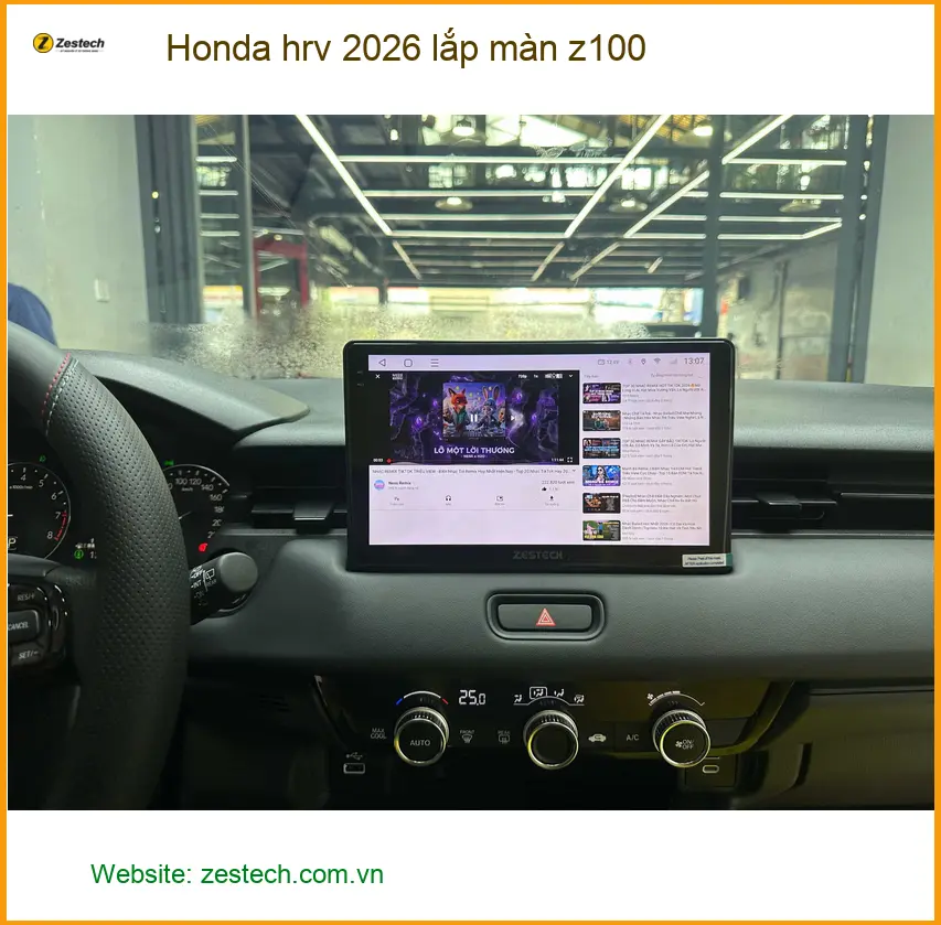Anh Trường lắp màn hình Z100 cho Honda HR-V 2026 tại Quận Thủ Đức ảnh thực tế 2