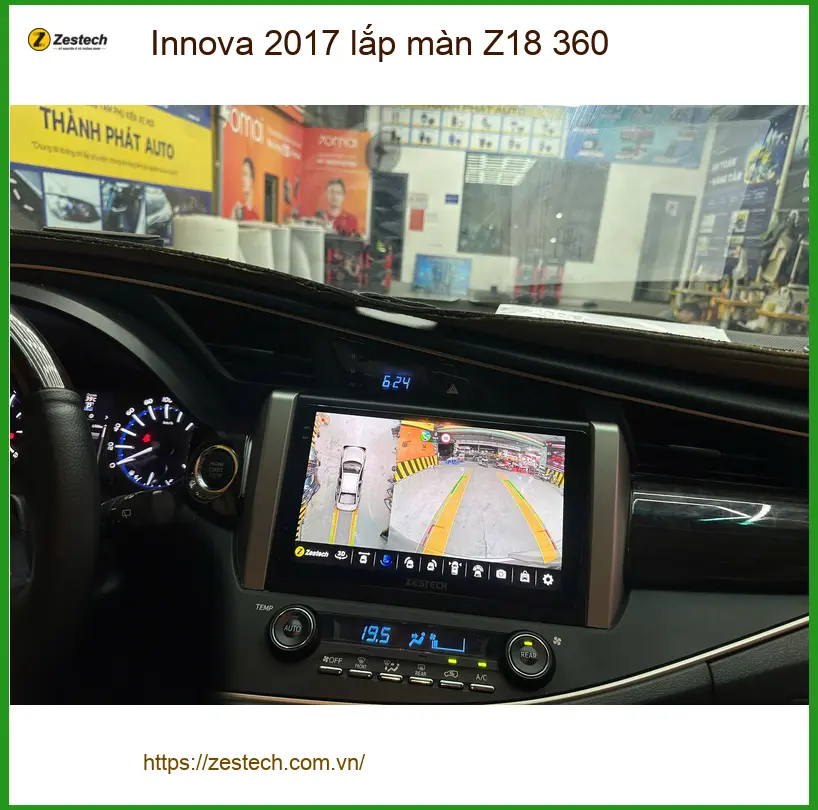Anh Minh lắp màn Z18 360 cho Innova 2017 tại Hóc Môn vì muốn góc nhìn toàn cảnh