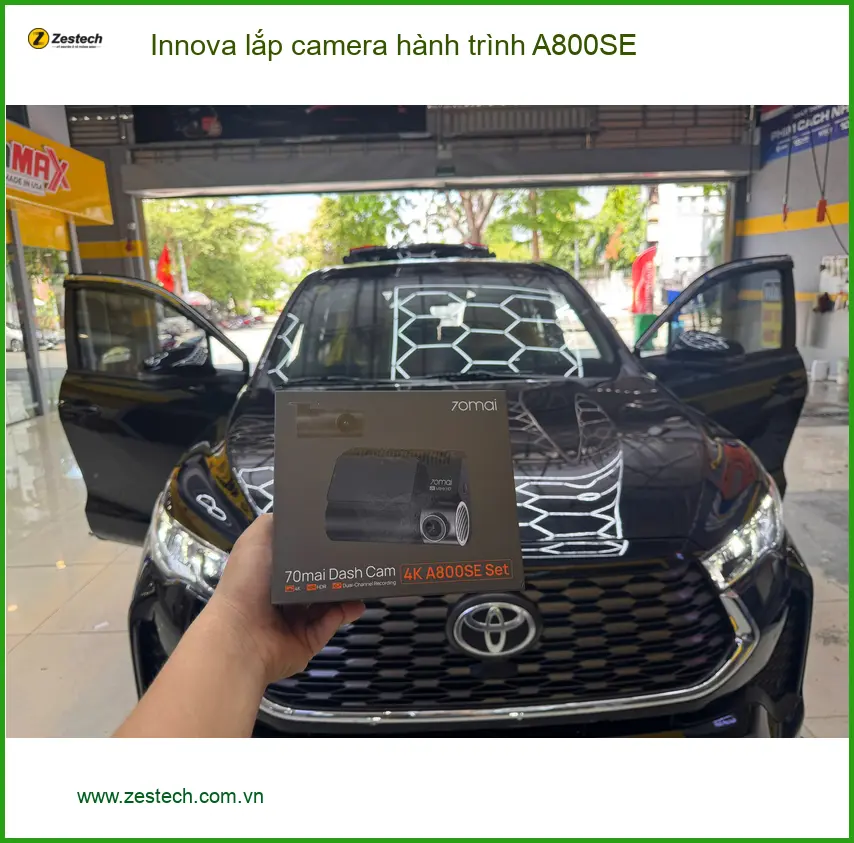 Anh Dũng lắp camera hành trình A800SE Innova Quận 8 ghi lại hành trình