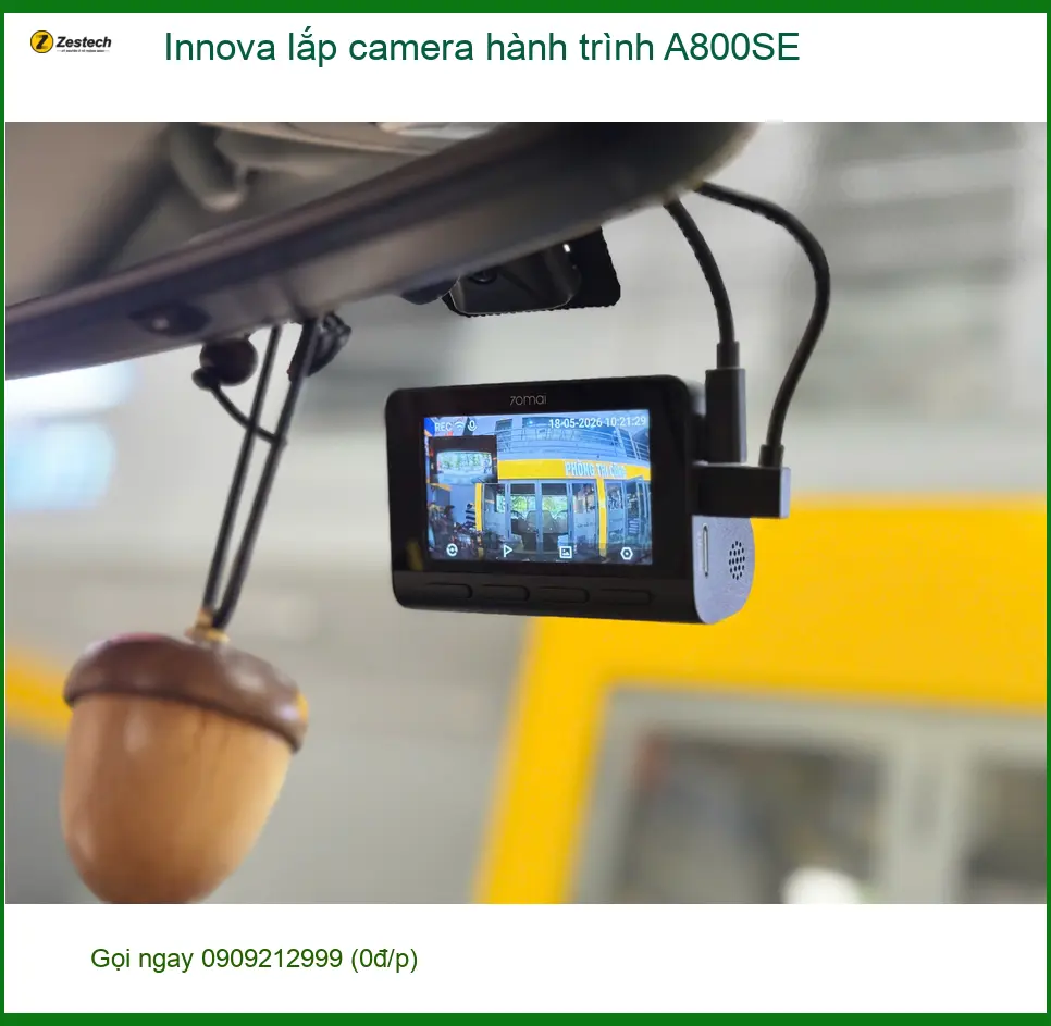 Anh Dũng lắp camera hành trình A800SE Innova Quận 8 ghi lại hành trình ảnh thực tế 4