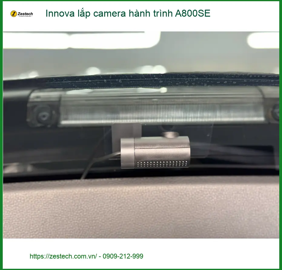 Anh Quang lắp camera hành trình A800SE cho Innova tại Thủ Đức để ghi lại hành trình rõ nét hơn ảnh thực tế 4