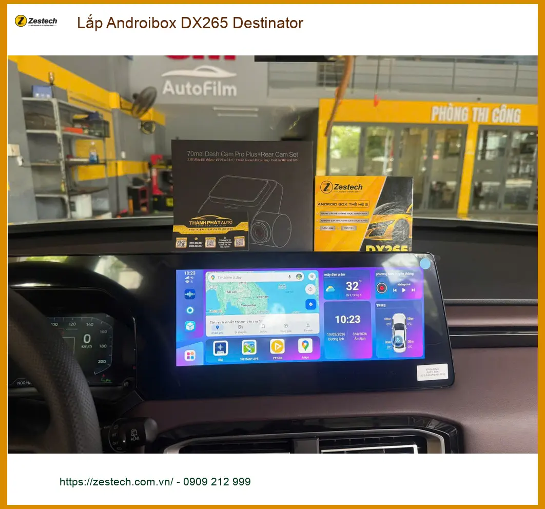 Chị Hương lắp Androibox DX265 Destinator cho Hyundai Accent tại Quận 12