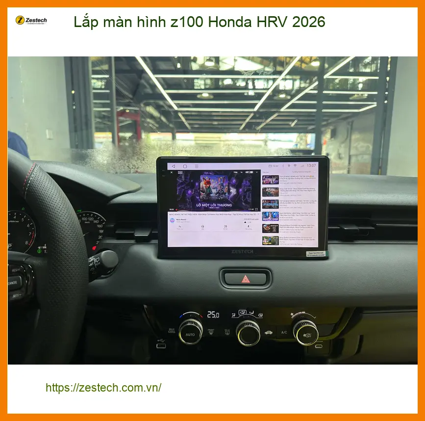 Anh Duy lắp màn hình Z100 Honda HRV 2026 tại Quận 12, nâng cấp tiện ích giải trí