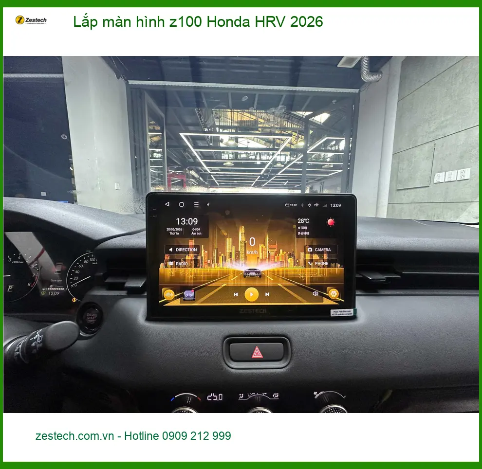 Anh Duy lắp màn hình Z100 Honda HRV 2026 tại Quận 12, nâng cấp tiện ích giải trí ảnh thực tế 2