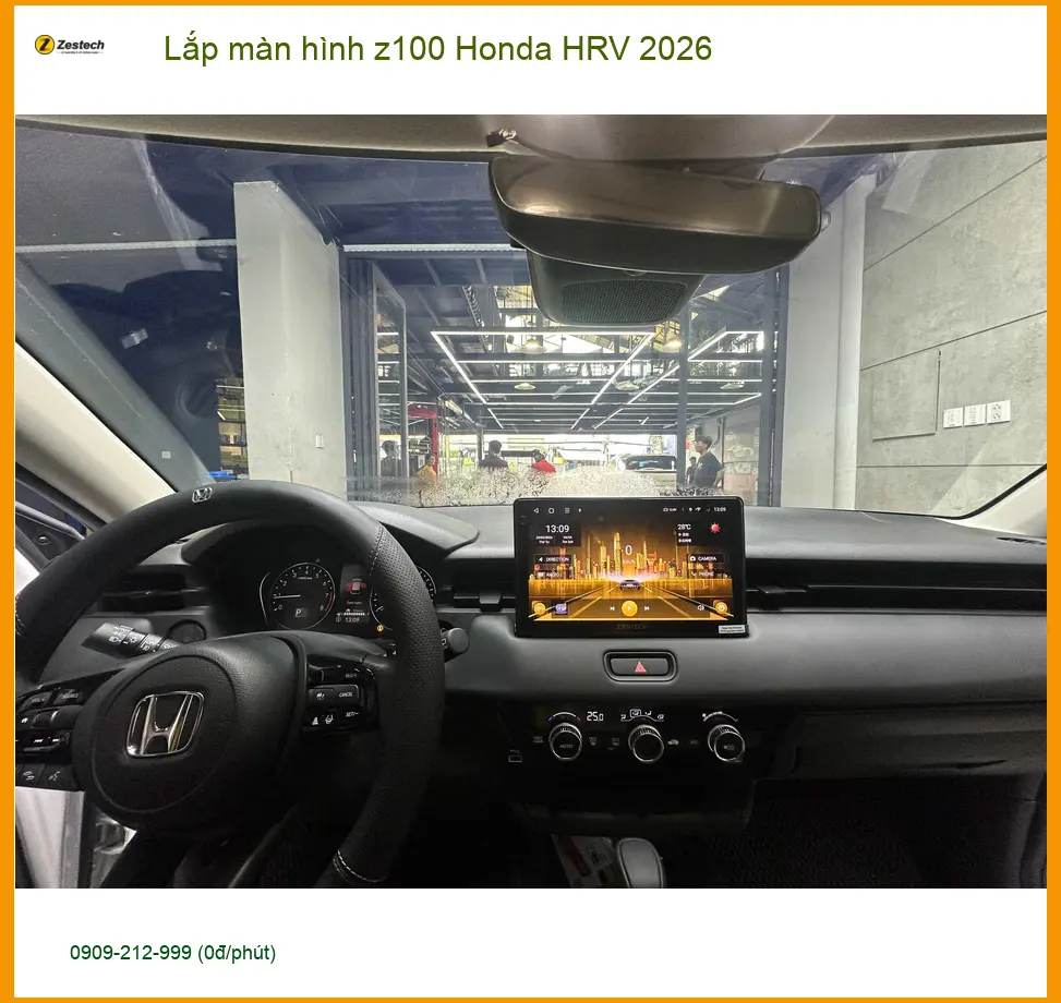 Anh Duy lắp màn hình Z100 Honda HRV 2026 tại Quận 12, nâng cấp tiện ích giải trí ảnh thực tế 4