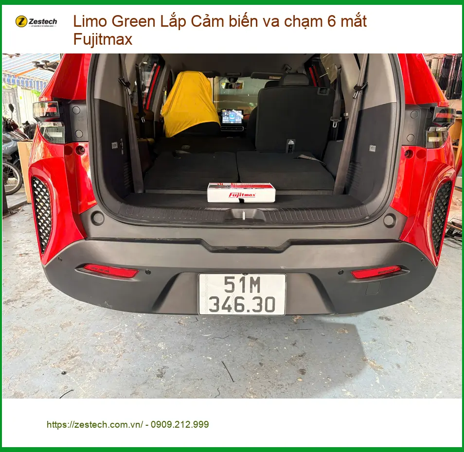 Anh Huy lắp cảm biến va chạm 6 mắt Fujitmax Limo Green cho Kia K3 Bình Chánh ảnh thực tế 2