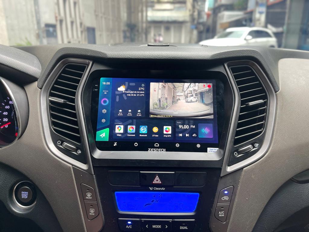 Màn Hình Android Hyundai Santafe 2014 Chính Hãng Lắp Đặt Tận Nơi chính hãng 1