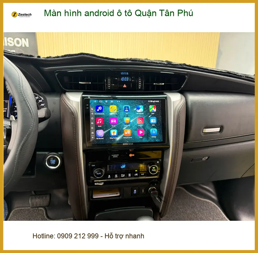 Dịch Vụ Lắp Đặt Màn Hình Android Ô Tô Tại Quận Tân Phú - Lắp Đặt Giá Tốt ảnh thực tế 2