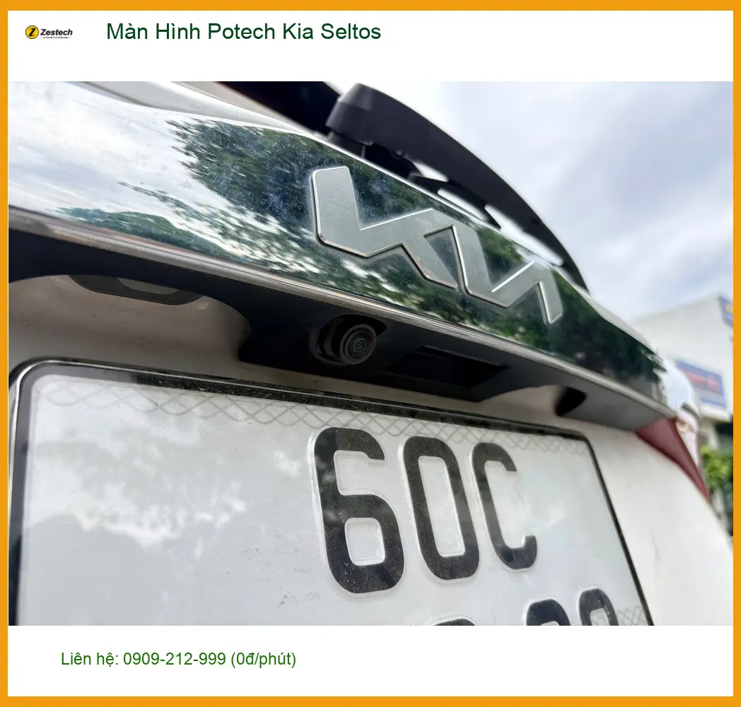 Anh Cường lắp Màn Hình Potech Kia Seltos tại Thủ Đức do màn zin cũ hay đơ ảnh thực tế 3
