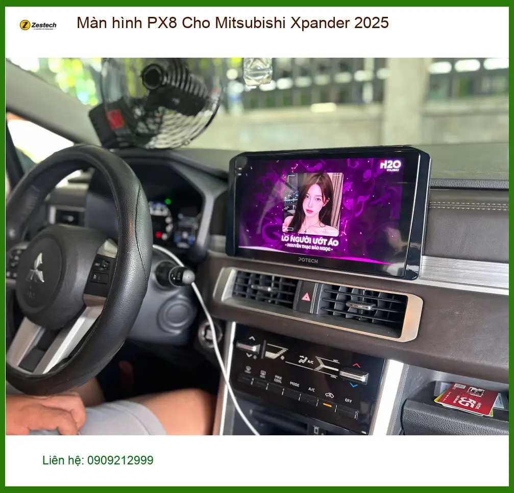 Anh Dũng lắp màn hình PX8 cho Xpander 2025 tại Thủ Đức cần giải trí đa nhiệm ảnh thực tế 2