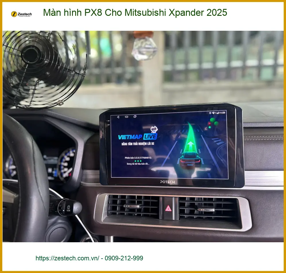 Anh Dũng lắp màn hình PX8 cho Xpander 2025 tại Thủ Đức cần giải trí đa nhiệm ảnh thực tế 3