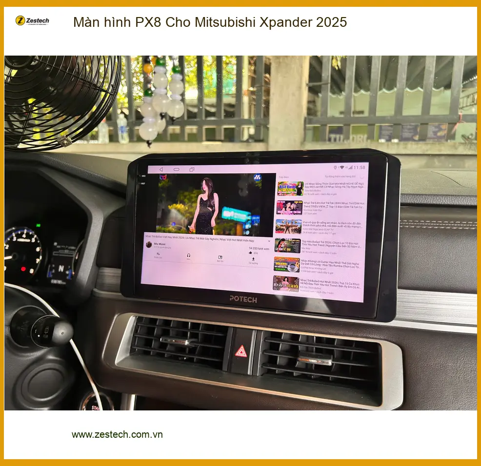 Anh Tấn lắp màn hình PX8 cho Mitsubishi Xpander 2025 Quận 12 để trải nghiệm giải trí đỉnh cao