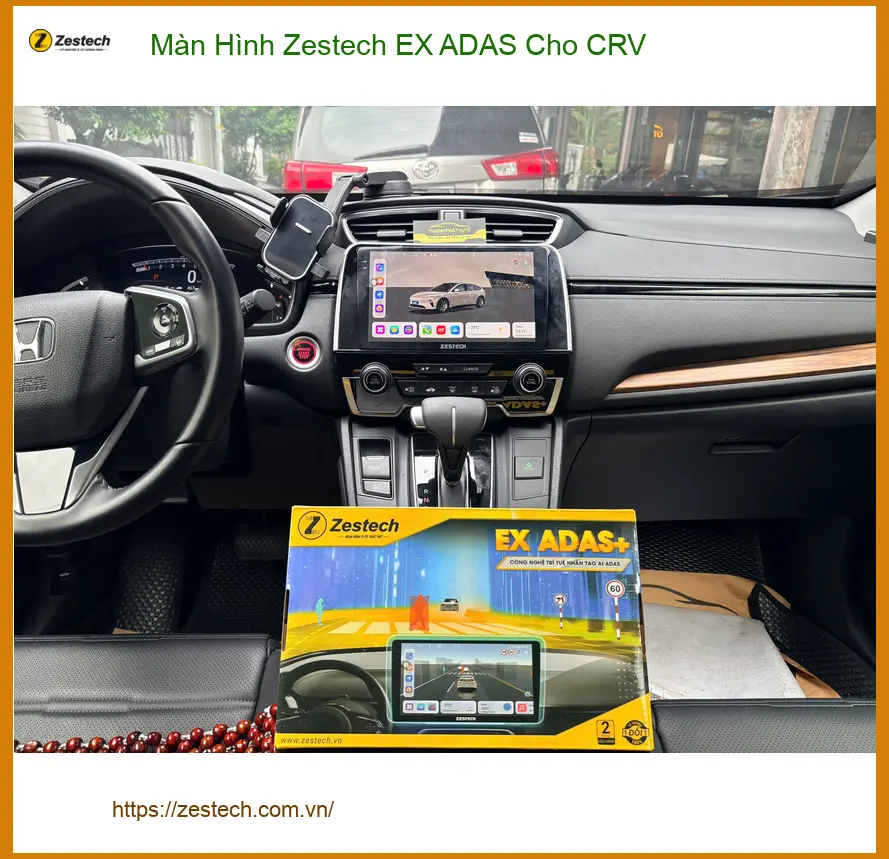 Anh Minh lắp Màn Hình Zestech EX ADAS cho CRV tại Thủ Đức, nâng tầm an toàn