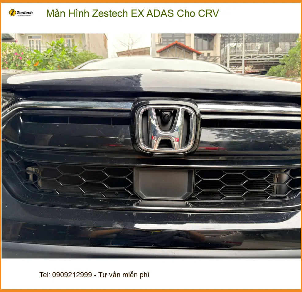 Chú Minh lắp Màn Hình Zestech EX ADAS cho CRV tại Quận 12 ảnh thực tế 3