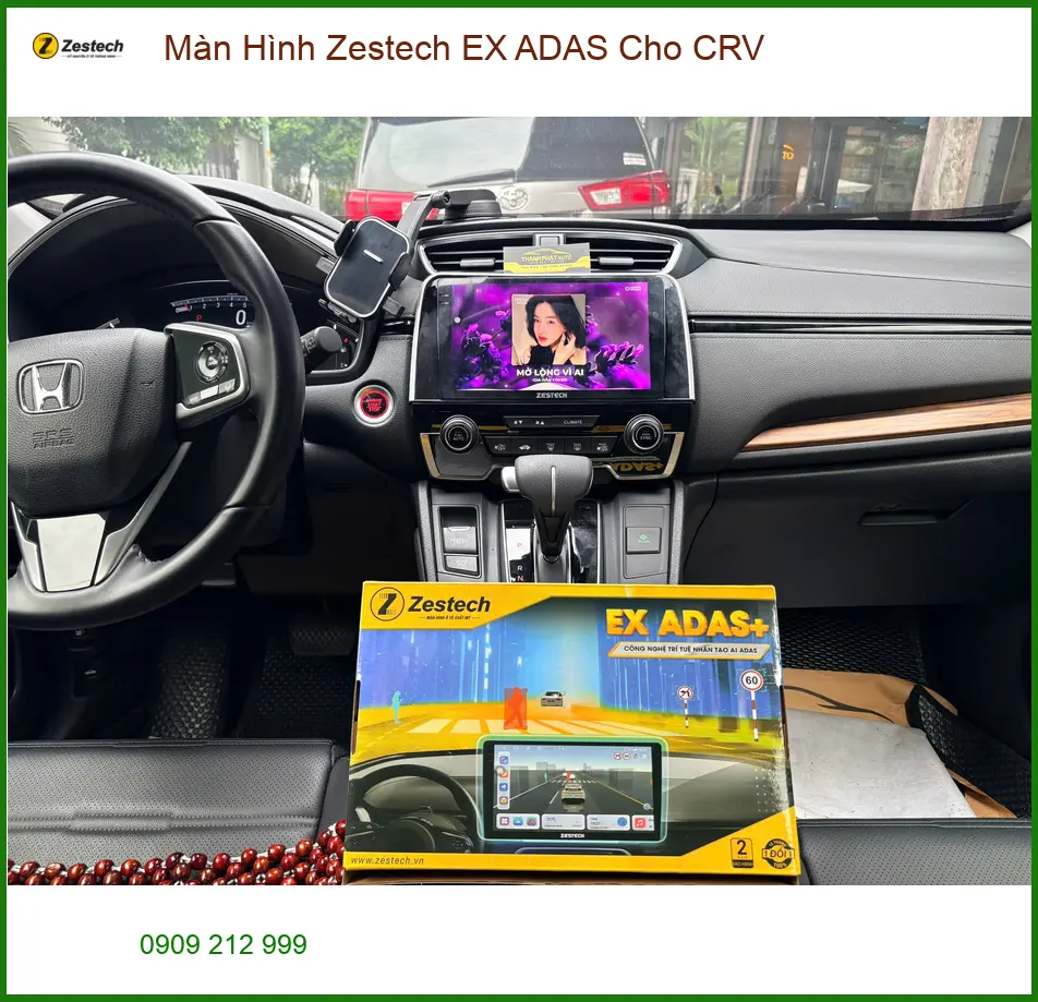 Anh Trường nâng cấp Màn Hình Zestech EX ADAS cho CRV tại Quận 2 ảnh thực tế 4
