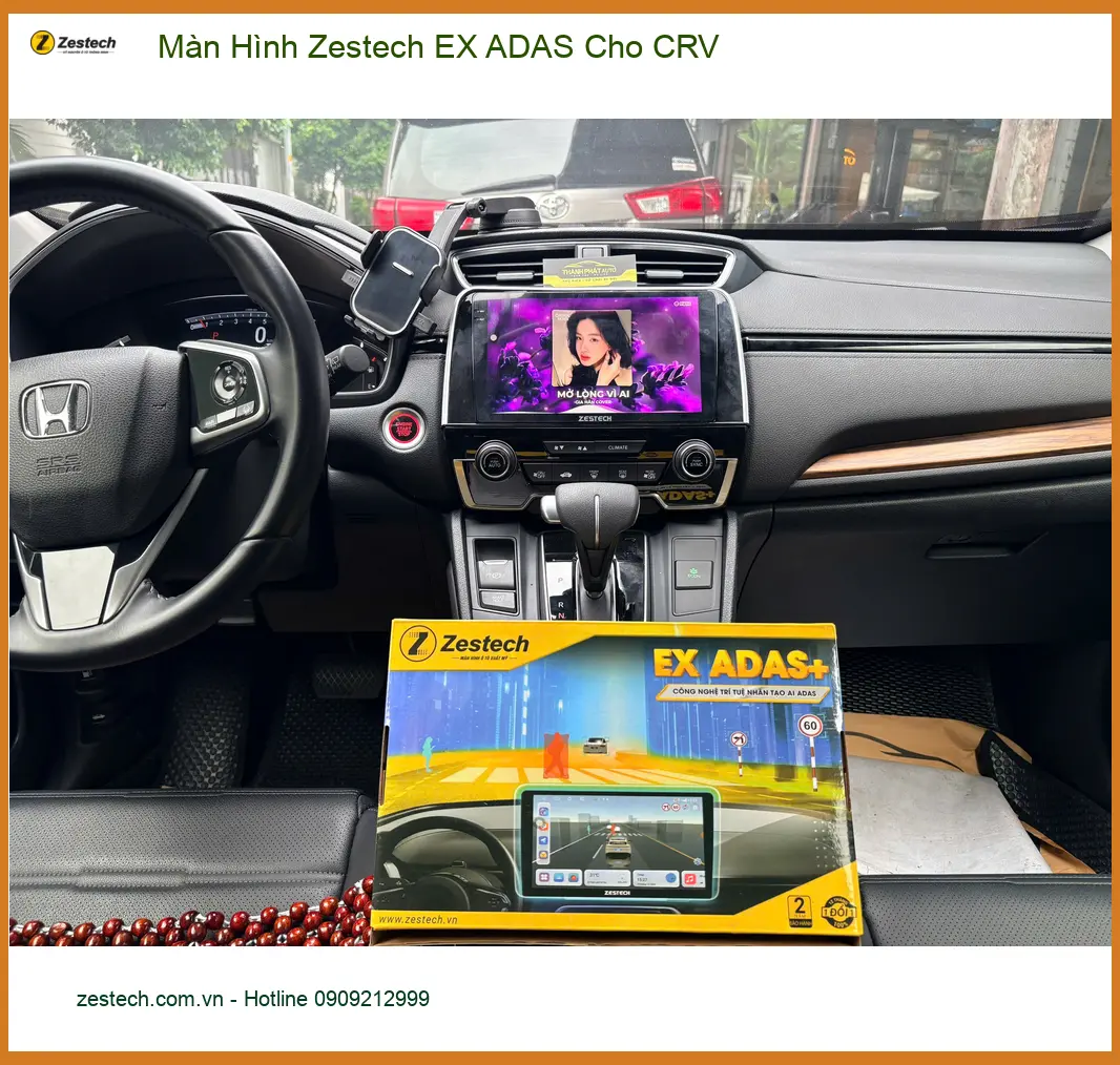 Anh Minh lắp Màn Hình Zestech EX ADAS cho CRV tại Thủ Đức, nâng tầm an toàn ảnh thực tế 5