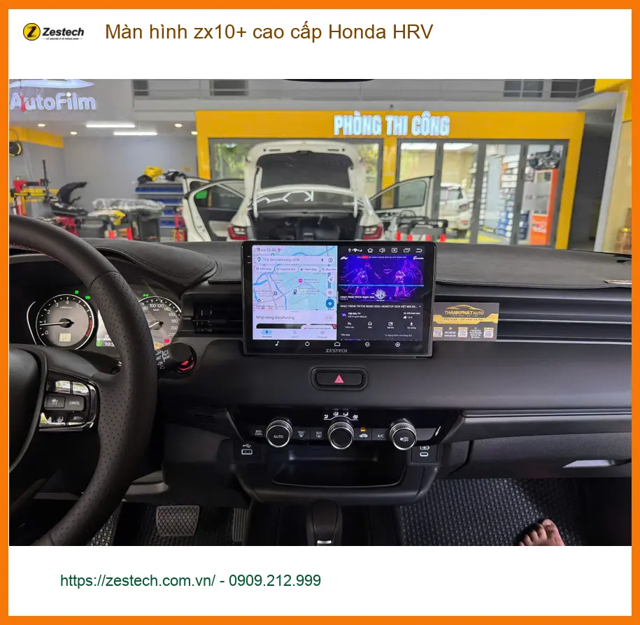 Chị Thảo nâng cấp màn hình zx10+ cao cấp Honda HRV Quận 9 vì màn hình cũ chậm