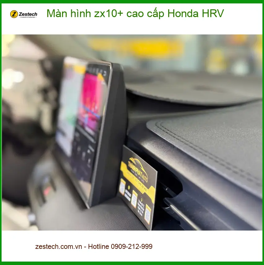 Chị Thảo nâng cấp màn hình zx10+ cao cấp Honda HRV Quận 9 vì màn hình cũ chậm ảnh thực tế 4