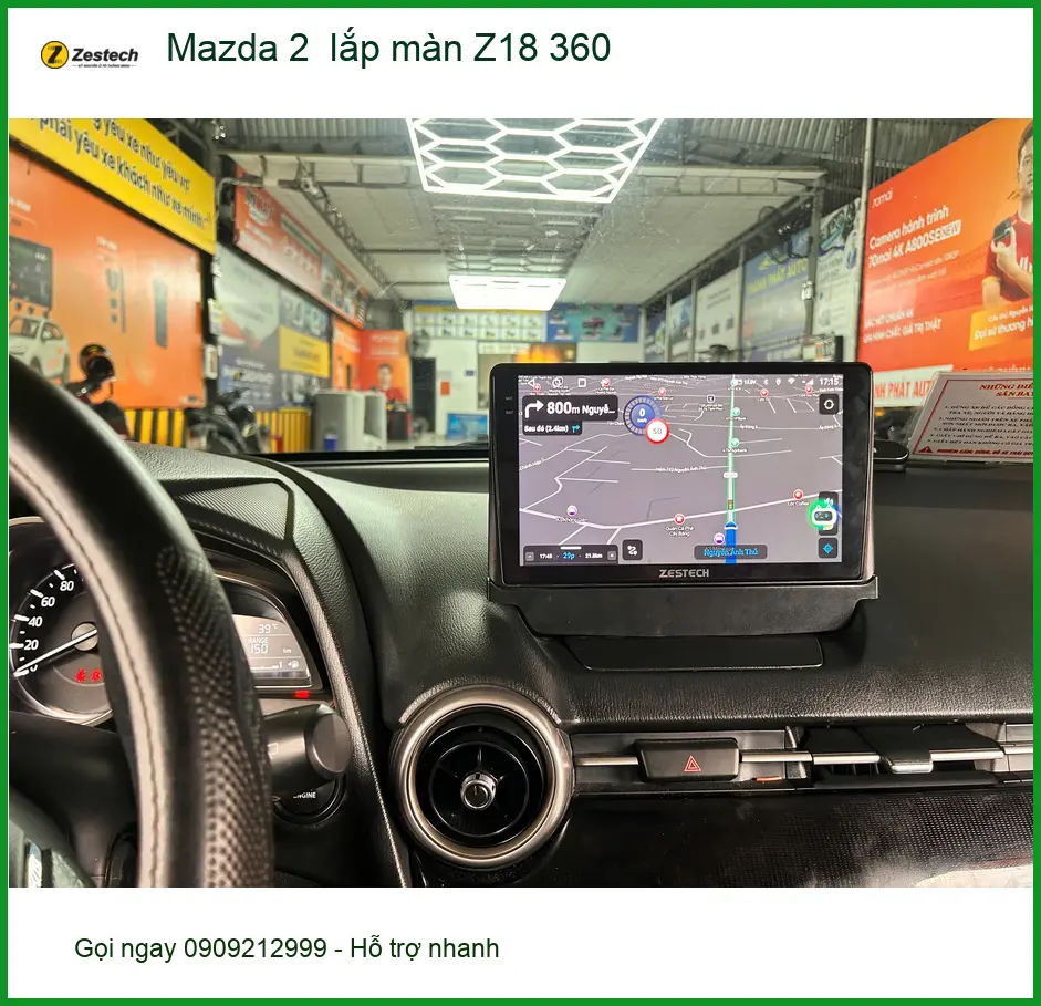 Anh Tùng lắp màn Z18 360 cho Mazda 2 tại Quận 9 để có góc nhìn toàn cảnh ảnh thực tế 2