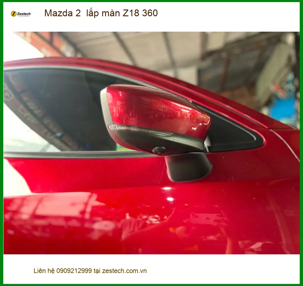 Anh Minh lắp màn Z18 360 cho Mazda 2 tại Hóc Môn để lái xe an toàn hơn ảnh thực tế 2
