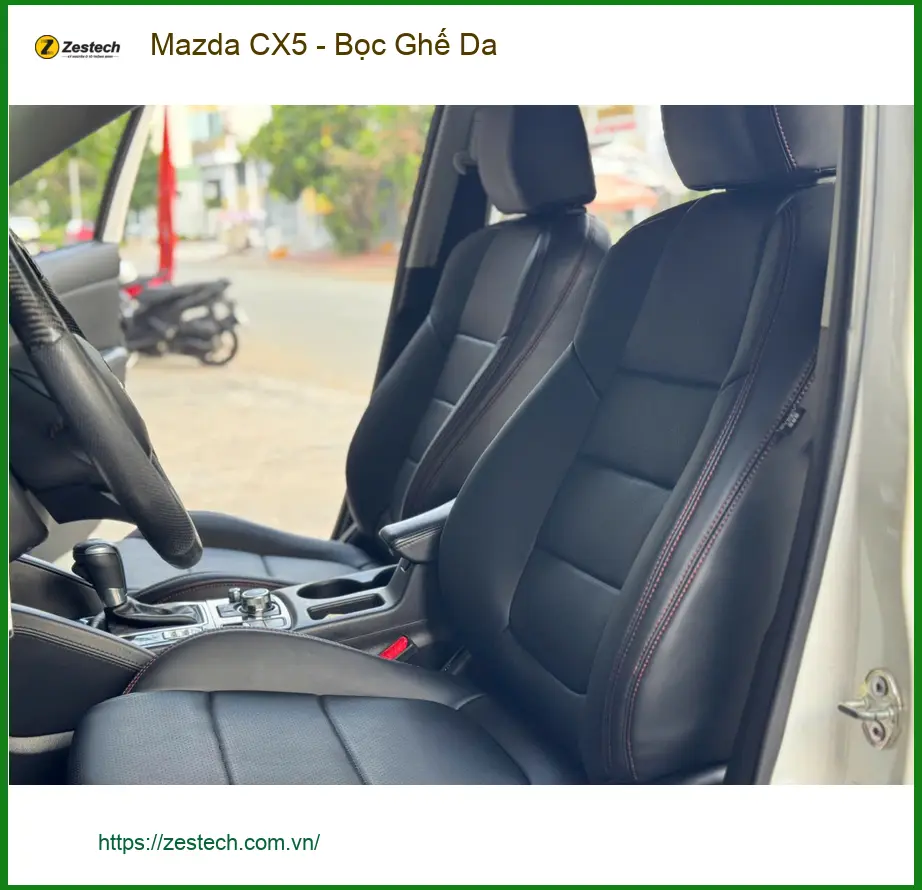 Anh Lâm bọc ghế da cho Mazda CX5 tại Quận 12 để nội thất thêm sang trọng