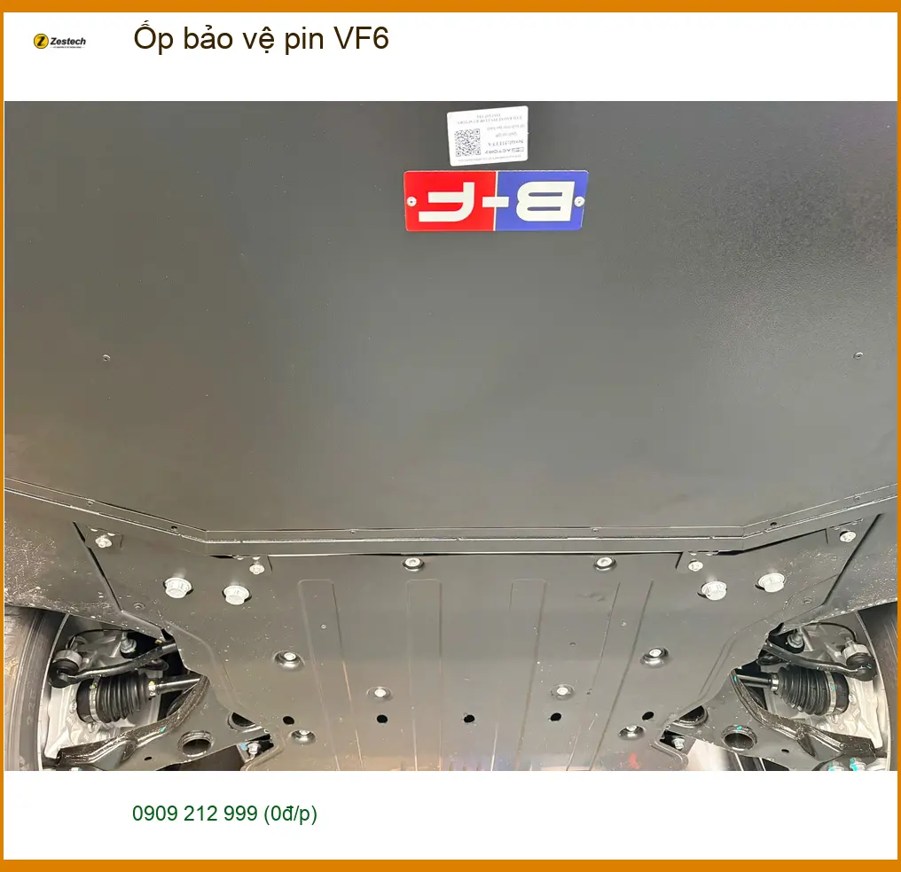 Anh Quang lắp ốp bảo vệ pin VinFast VF6 tại Thủ Đức để tăng độ bền cho xe
