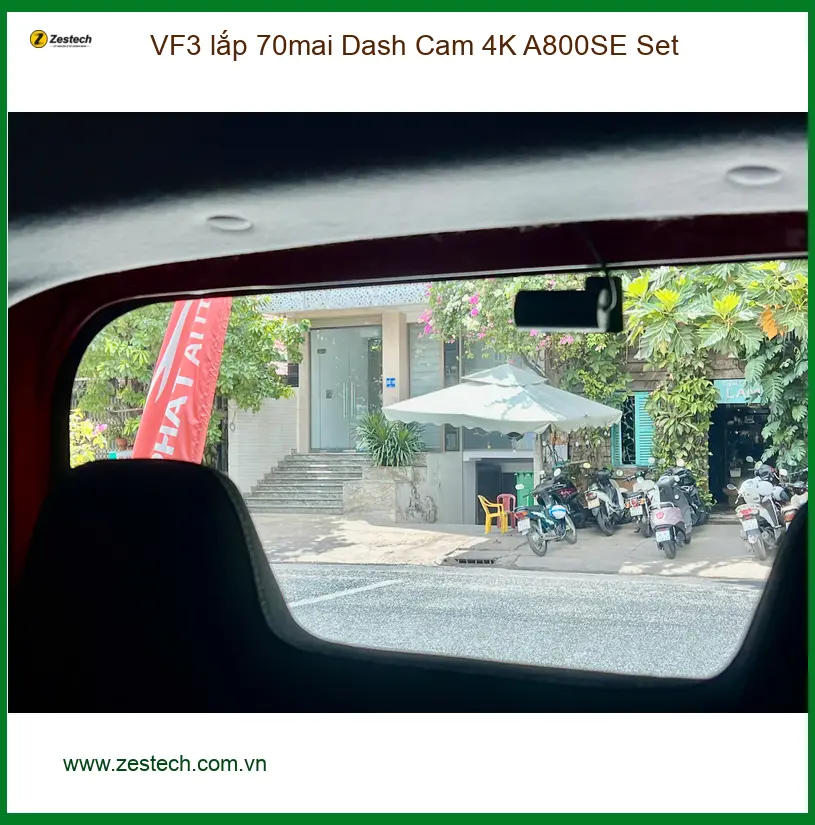 Anh Bách lắp 70mai Dash Cam 4K A800SE Set cho VinFast VF3 tại Thủ Đức ảnh thực tế 3