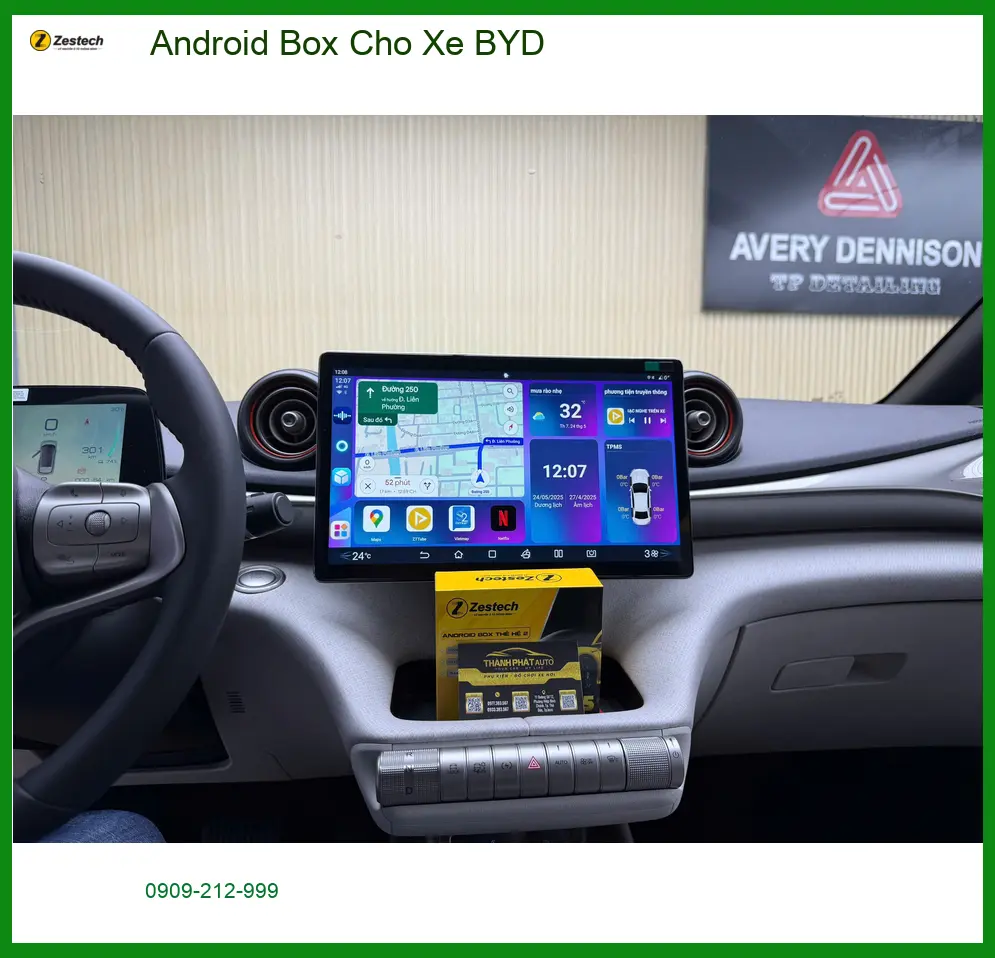 Anh Nhật Minh nâng cấp Android Box cho BYD để lái xe không nhàm chán tại Quận Tân Bình ảnh thực tế 3