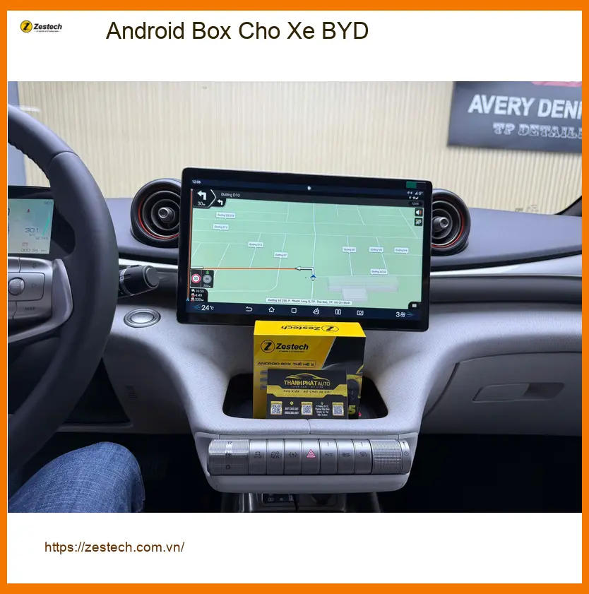 Chú Minh lắp Android Box cho BYD Dolphin tại Thủ Đức để giải trí tiện lợi ảnh thực tế 4