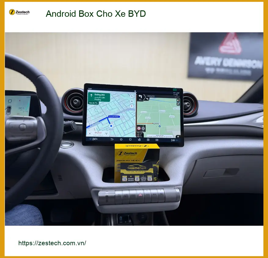 Anh Nhật lắp Android Box cho xe BYD tại Quận 2 để giải trí trên đường công tác ảnh thực tế 2